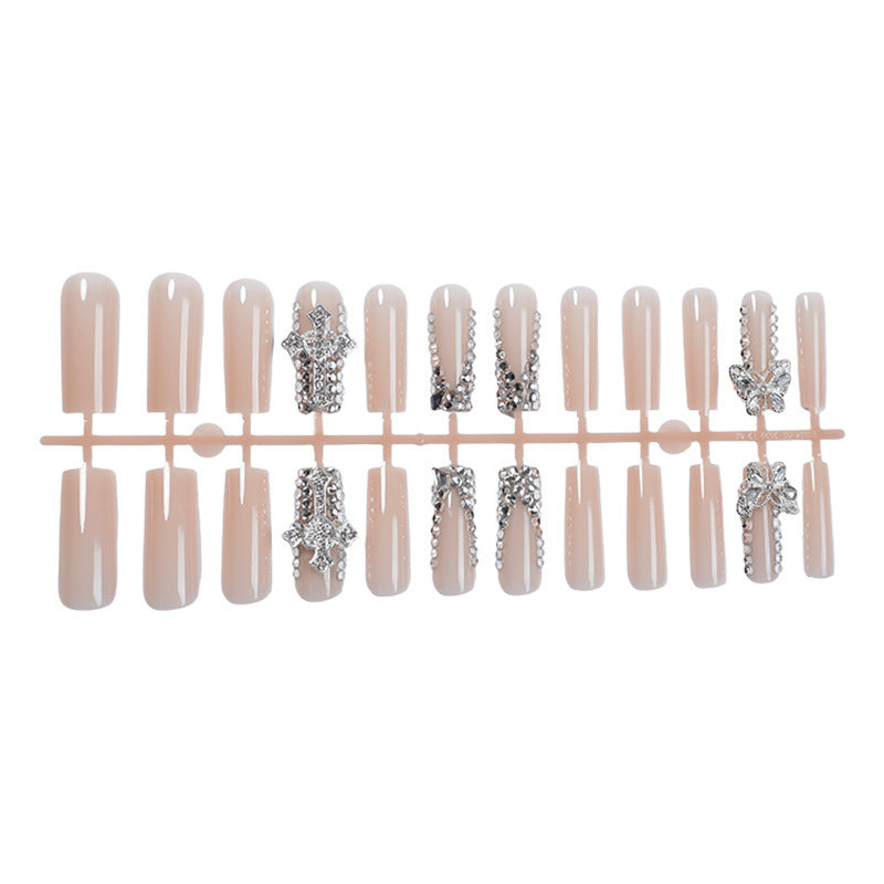 Artificial nails with elegant decoration Bowlift