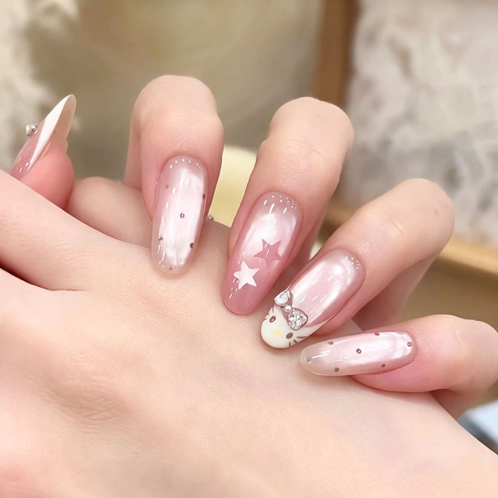 Decorative Press-On Nail Design Set Bowlift