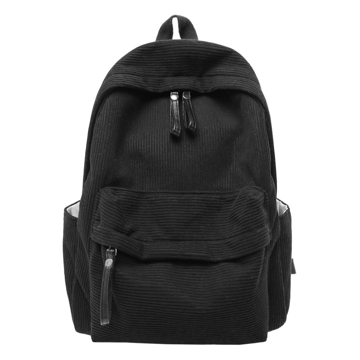 Textured Fabric Casual Backpack Bowlift