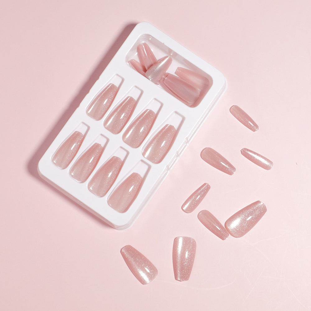Premium Glittering Press-On Nail Set Bowlift