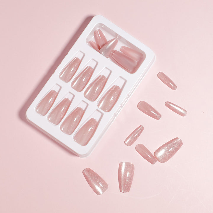 Premium Glittering Press-On Nail Set Bowlift