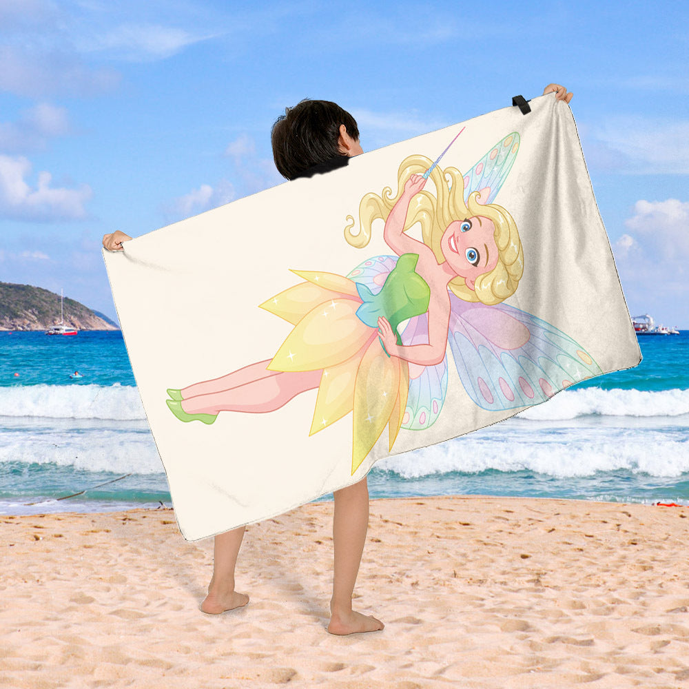 Beach blanket with colorful cupcake design Bowlift