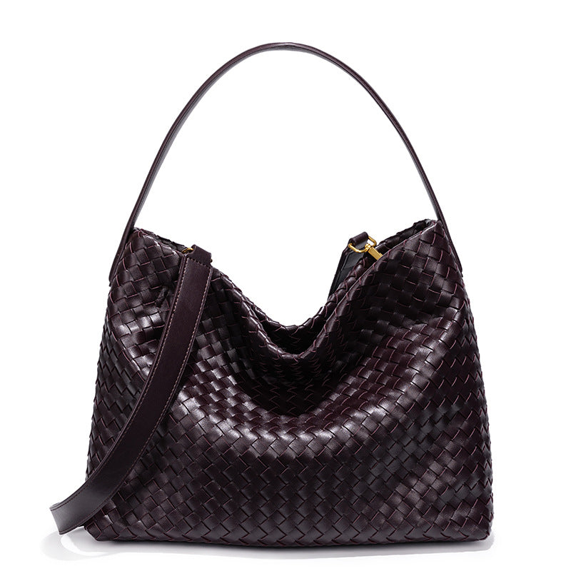 Textured Woven Hobo Bag Bowlift