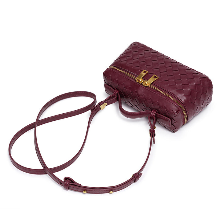 Luxury Woven Crossbody Handbag Bowlift
