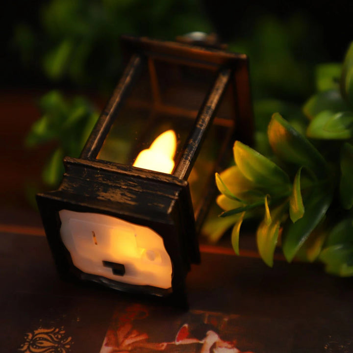 Compact LED Flicker Lantern Keychain and Tabletop Accent Bowlift