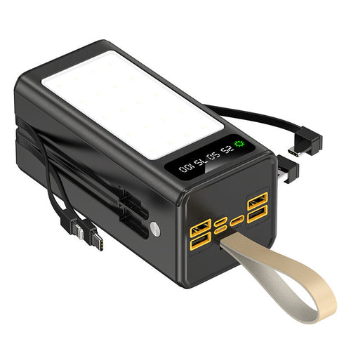 Portable power bank with advanced charging technology and digital display options Bowlift