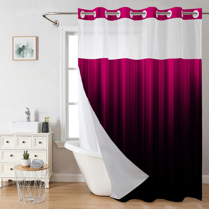 Modern Gradient Shower Curtain Bowlift