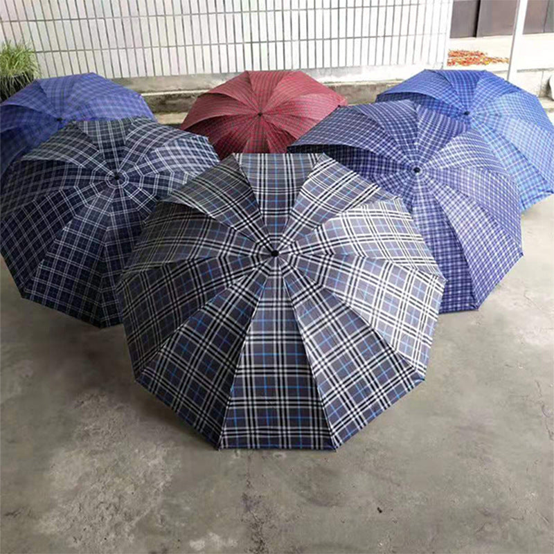 Compact Folding Travel Umbrella with Automatic Open Close and Windproof Frame Bowlift