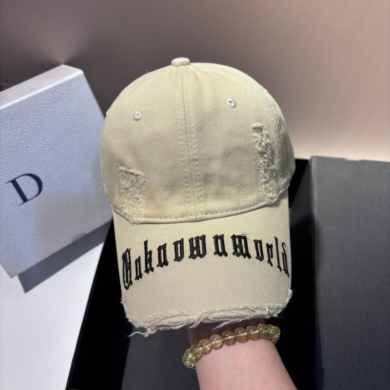 Men's Distressed Graphic Baseball Cap Bowlift