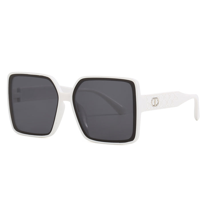 Ladies fashionable square sunglasses with transparent design Bowlift