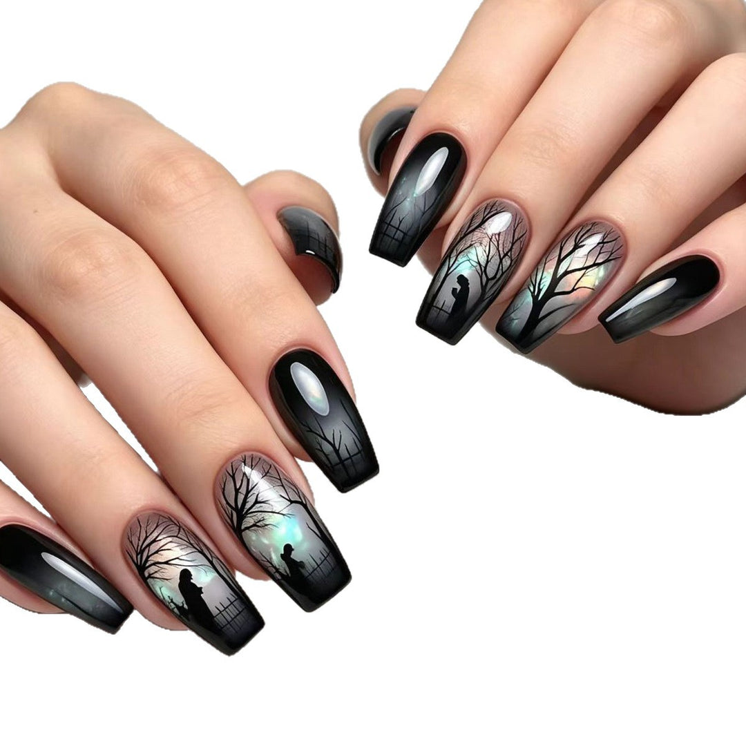 Artistic Night Scene Nail Art Bowlift
