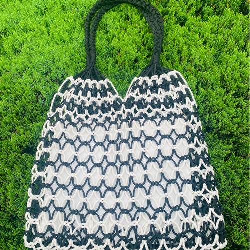 Handcrafted mesh tote bag made of tear-resistant material Bowlift