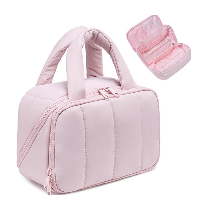 Cosmetic organizer bag with removable inner compartments Bowlift