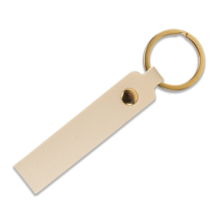 Unisex keychain with stylish faux leather design Bowlift