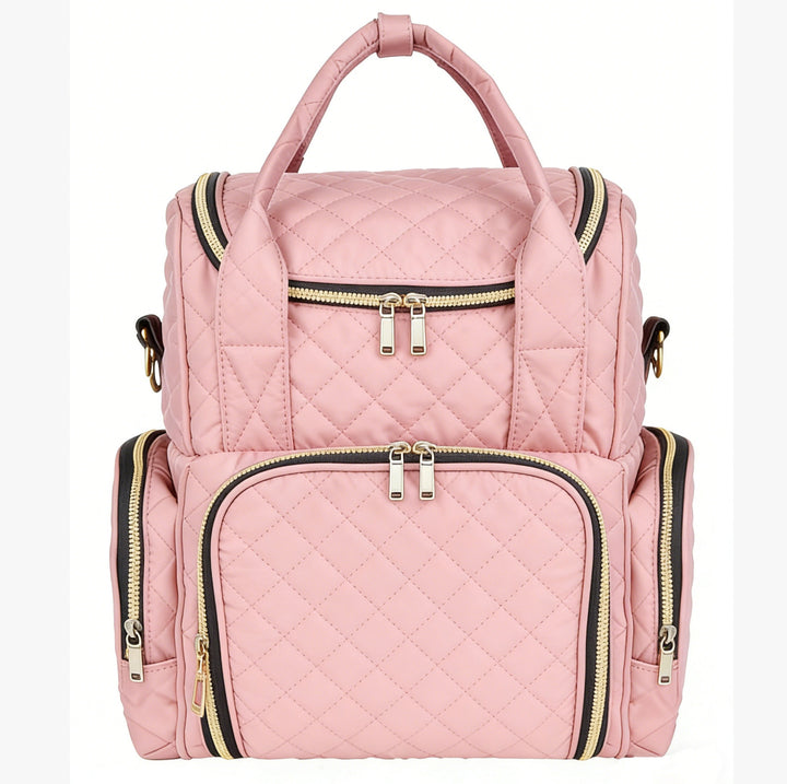 Quilted Multi-Function Backpack Bowlift