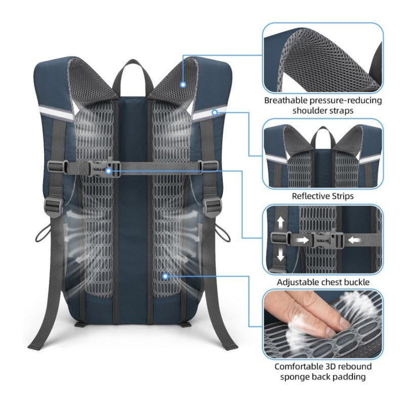 Multifunctional Backpack with Ergonomic Design and Multiple Compartments Bowlift