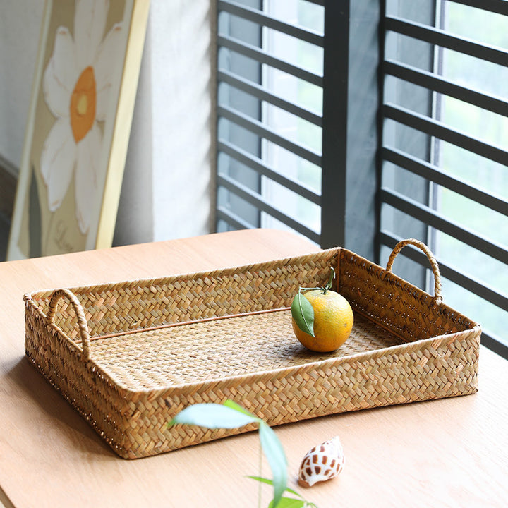 Unisex Handwoven Serving Tray Bowlift