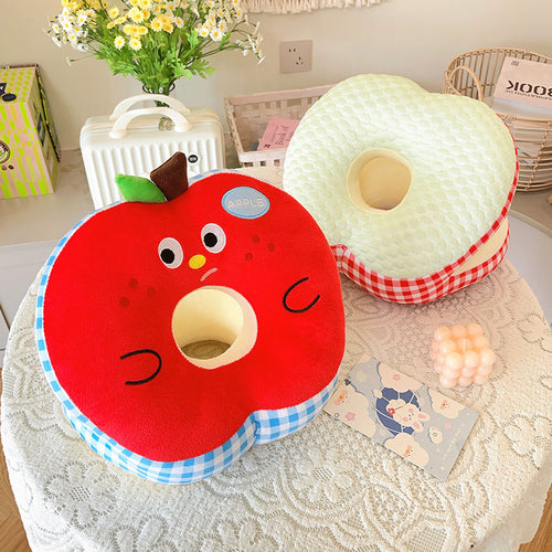 Plush Apple Neck Pillow with Ergonomic Support Bowlift
