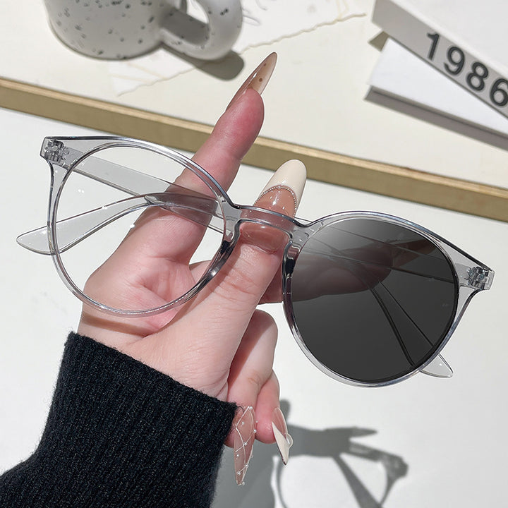 Women Cat-Eye Sunglasses with Transparent Frame Bowlift