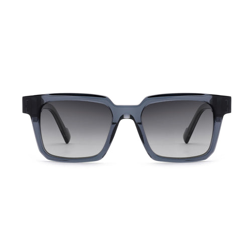 Women's sunglasses in modern, angular design with brown lenses Bowlift