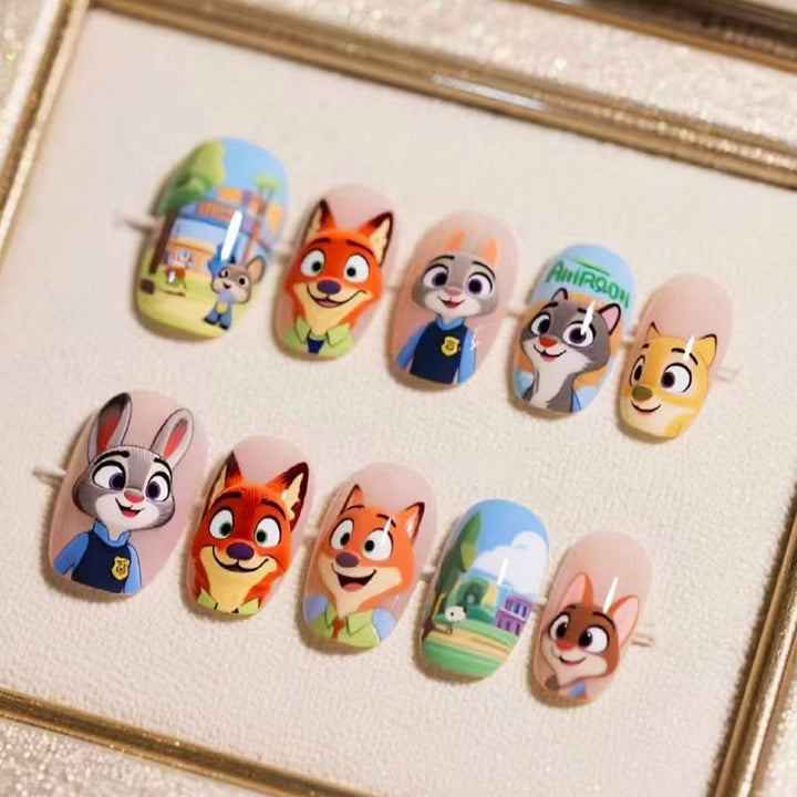 Playful Character Nail Art Set Bowlift