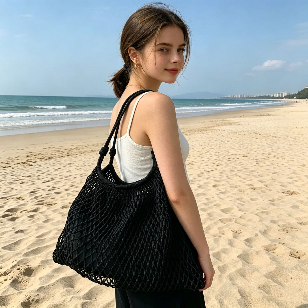 Mesh tote bag with soft handle Bowlift