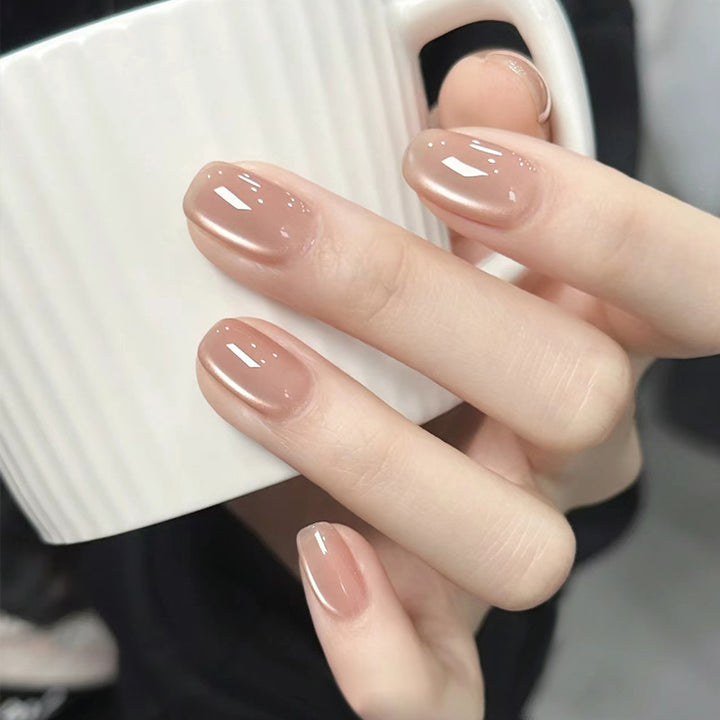 Ombre Press-On Nails with Glossy Finish Bowlift
