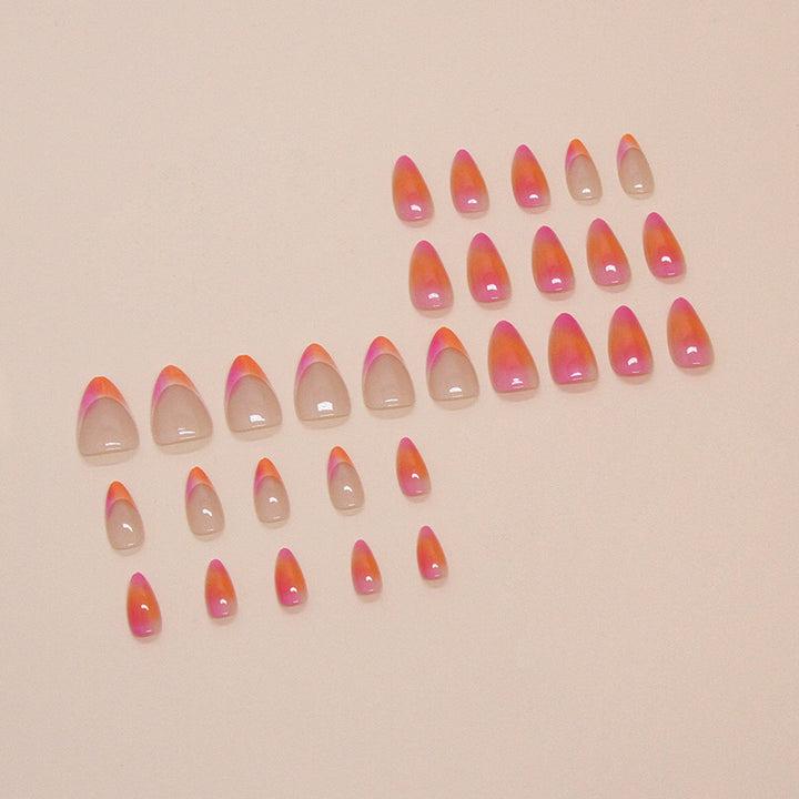 Ombre Pointed Nail Tips Bowlift