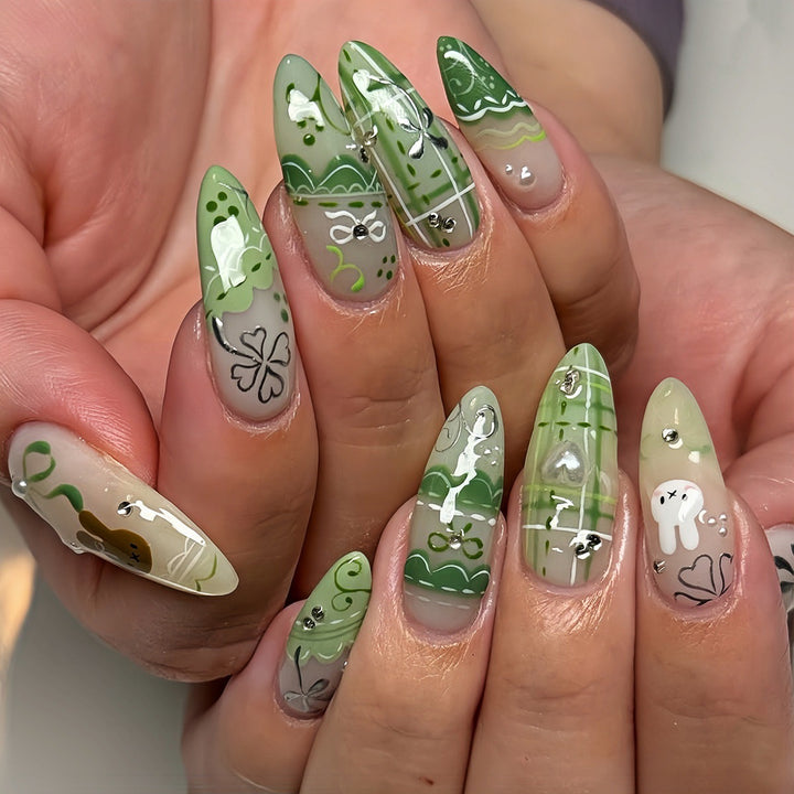 Artistic Themed Press-On Nail Extensions Bowlift 1787913878