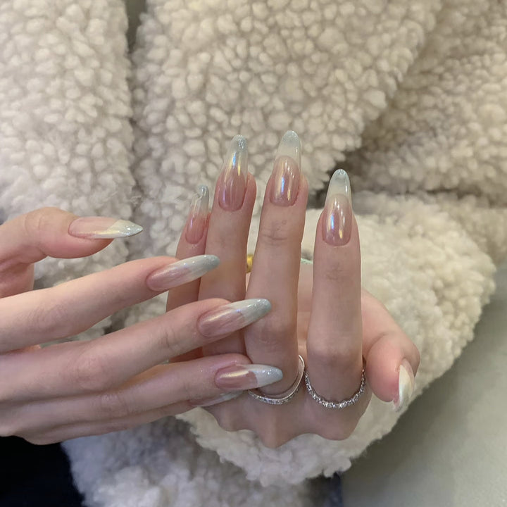 Premium Artificial Nails with Elegant Ombre Effect Bowlift