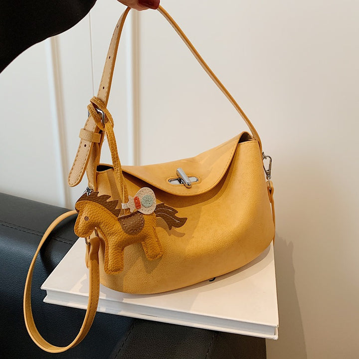 Elegant Soft-Suede Shoulder Bag Bowlift
