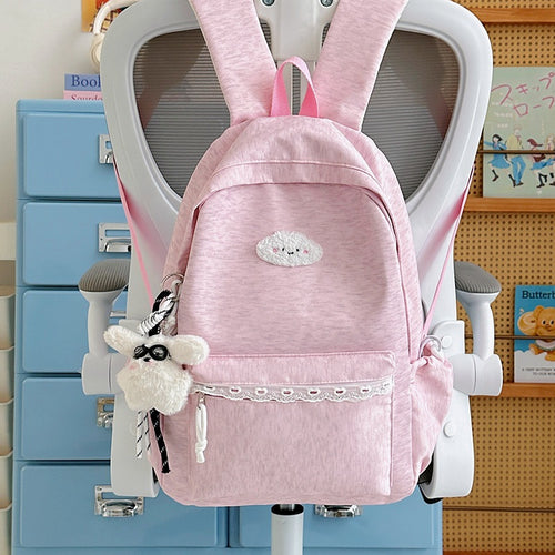 Playful Plush Bunny Backpack