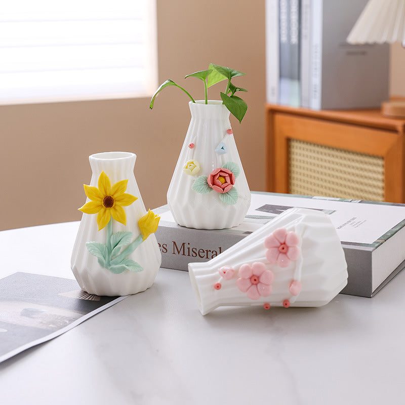 Decorative Floral Ceramic Vase