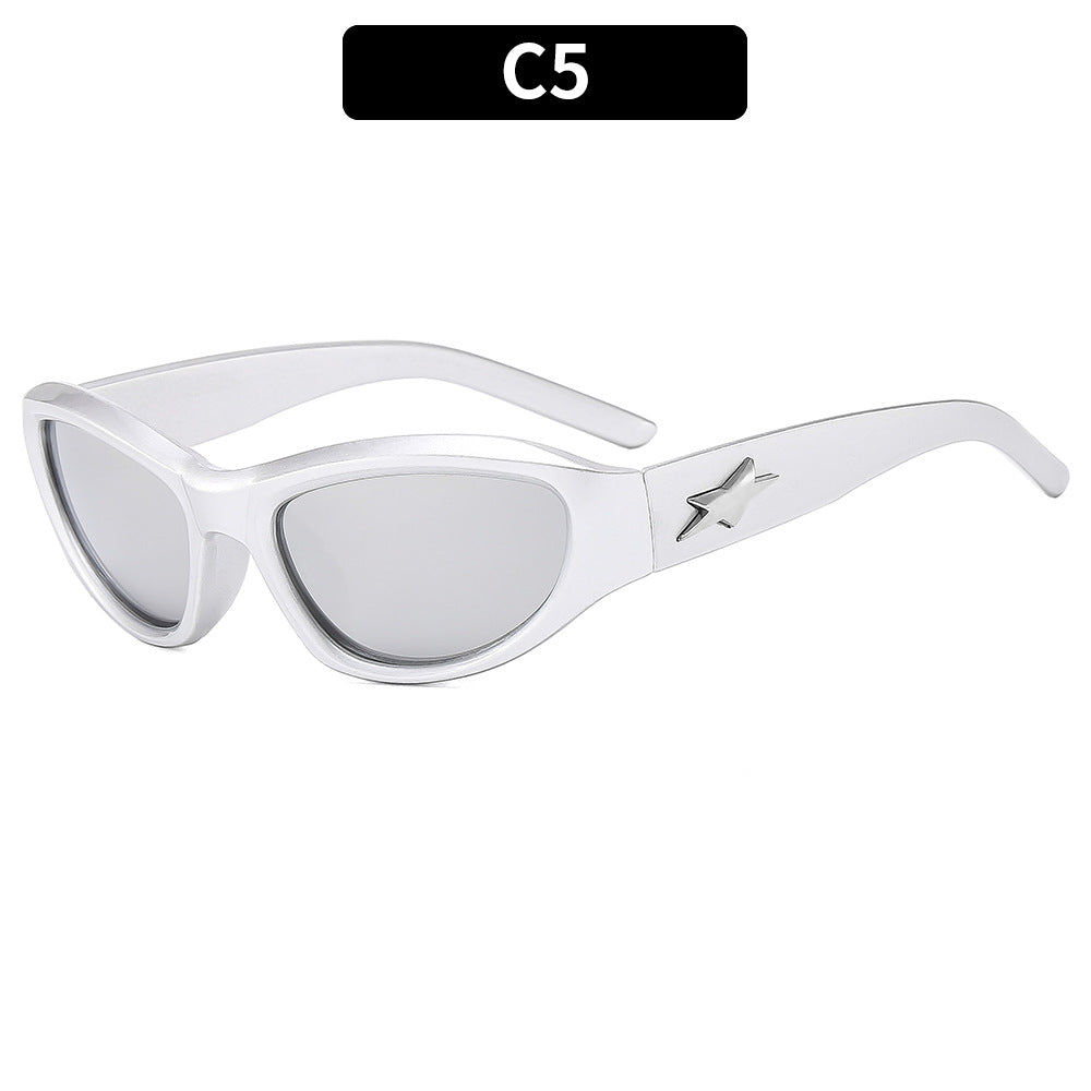 Stylish Angular Cat-Eye Sunglasses