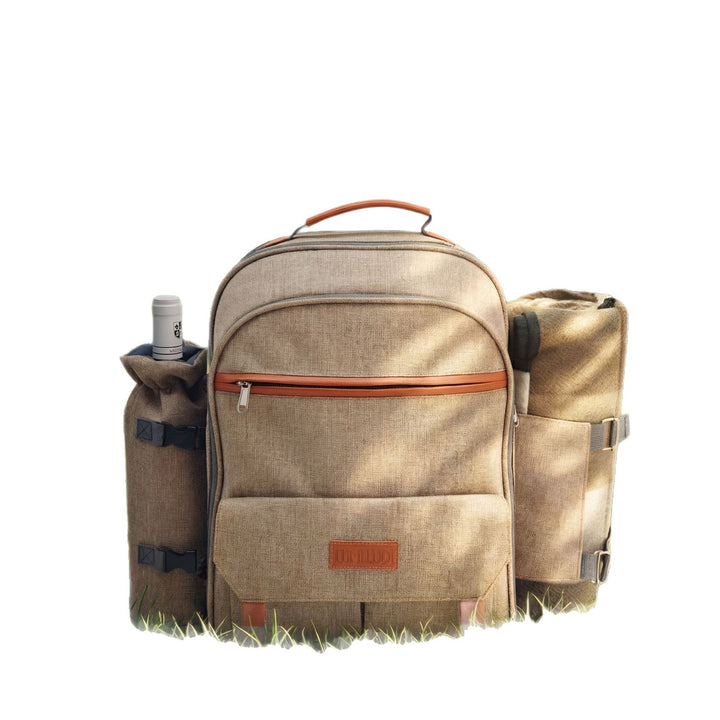 Ladies picnic backpack with extensive dish set and insulated cooling function Bowlift