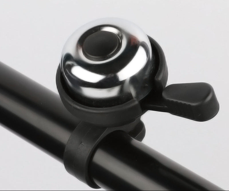 vintage pull style bicycle bell with universal handlebar clamp and tactile lever Bowlift