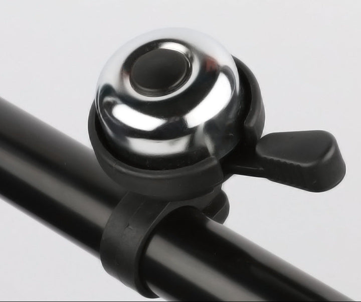 vintage pull style bicycle bell with universal handlebar clamp and tactile lever Bowlift
