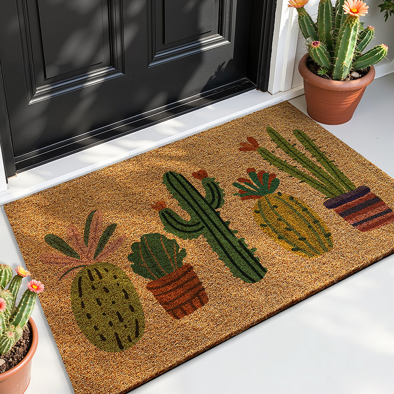 Cactus-Themed Outdoor Welcome Mat Bowlift
