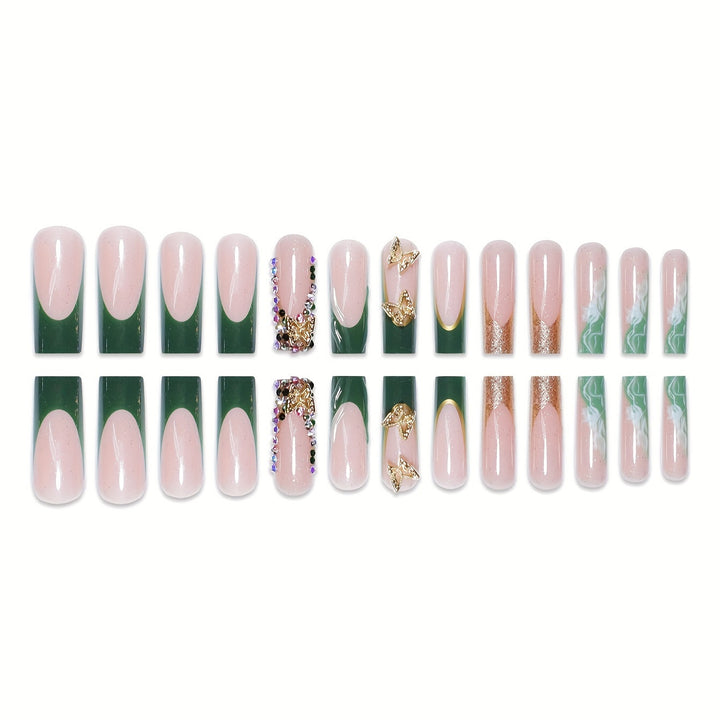 Artistic 3D Butterfly Nail Extensions Bowlift