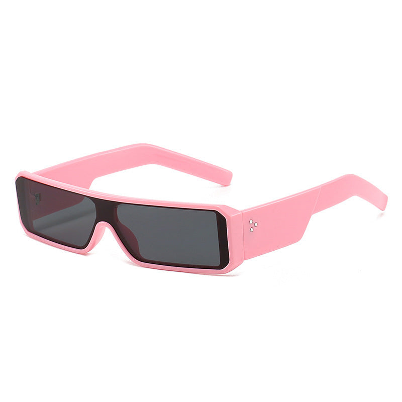 Men's Bold Geometric Shield Sunglasses Bowlift