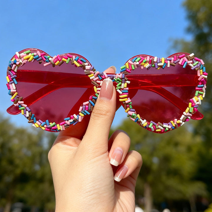 Fun and Colorful Heart-Shaped Sunglasses Bowlift