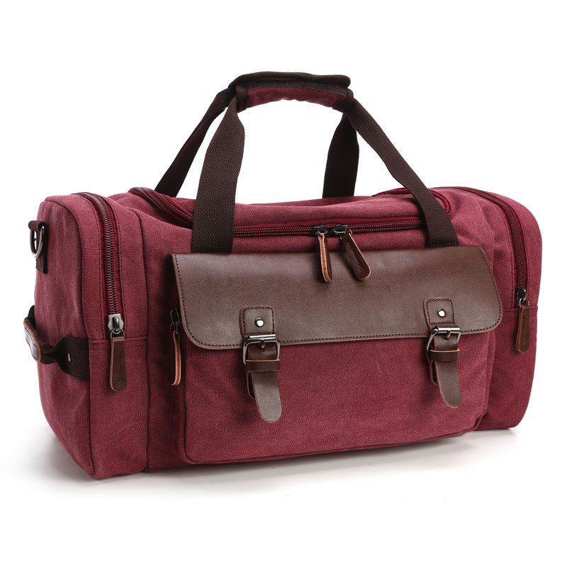 Spacious travel bag with high-quality leather trim Bowlift
