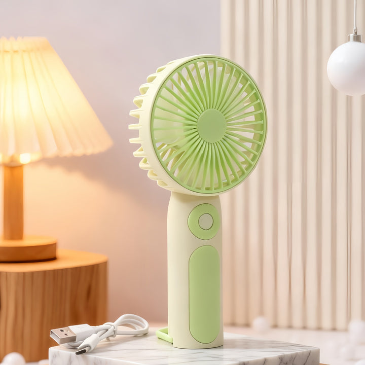 Women's Portable Hand Fan with USB Connection Bowlift