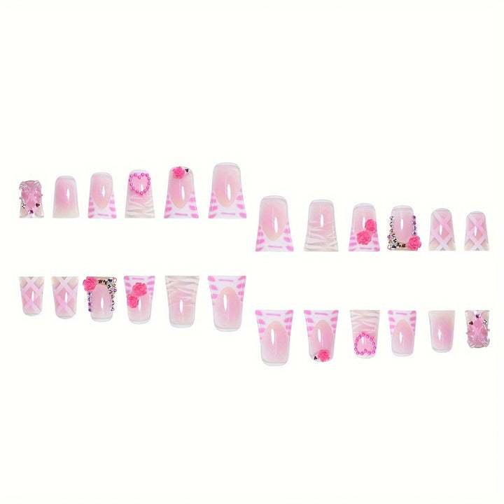 Decorative Floral Nail Art Set Bowlift