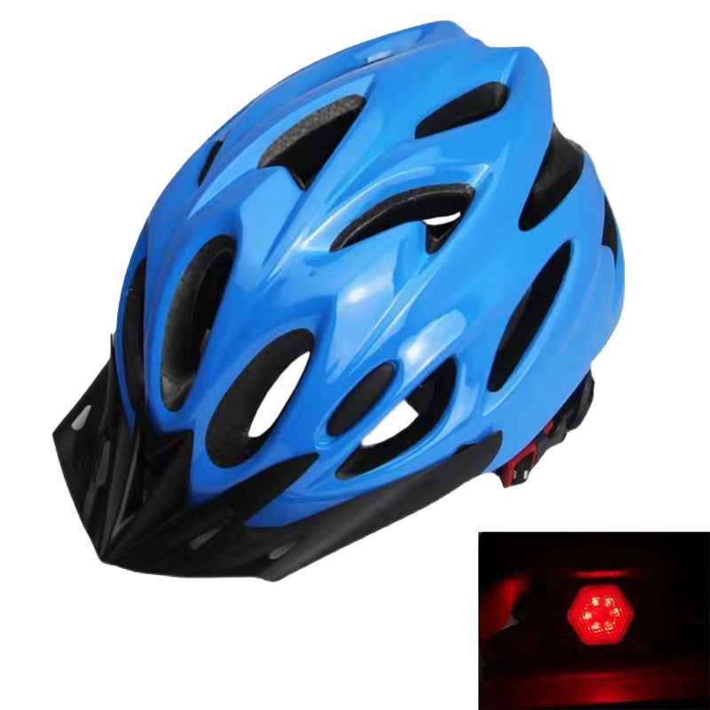 Mountain bike helmet with integrated safety light and dynamic ventilation Bowlift