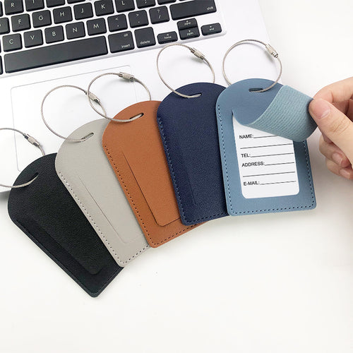 Premium Leather Travel Luggage Tag Bowlift