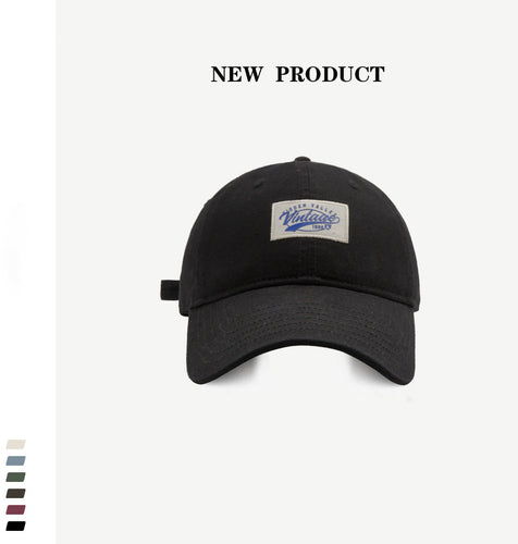 Vintage-Inspired Casual Cotton Adjustable Cap