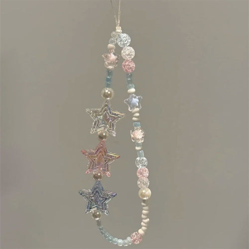 Star-Themed Beaded Necklace Bowlift