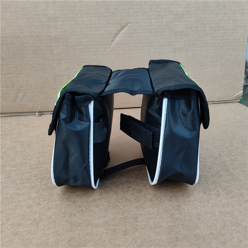 double bicycle saddle pannier bag with reflective strip water-resistant Oxford fabric Bowlift