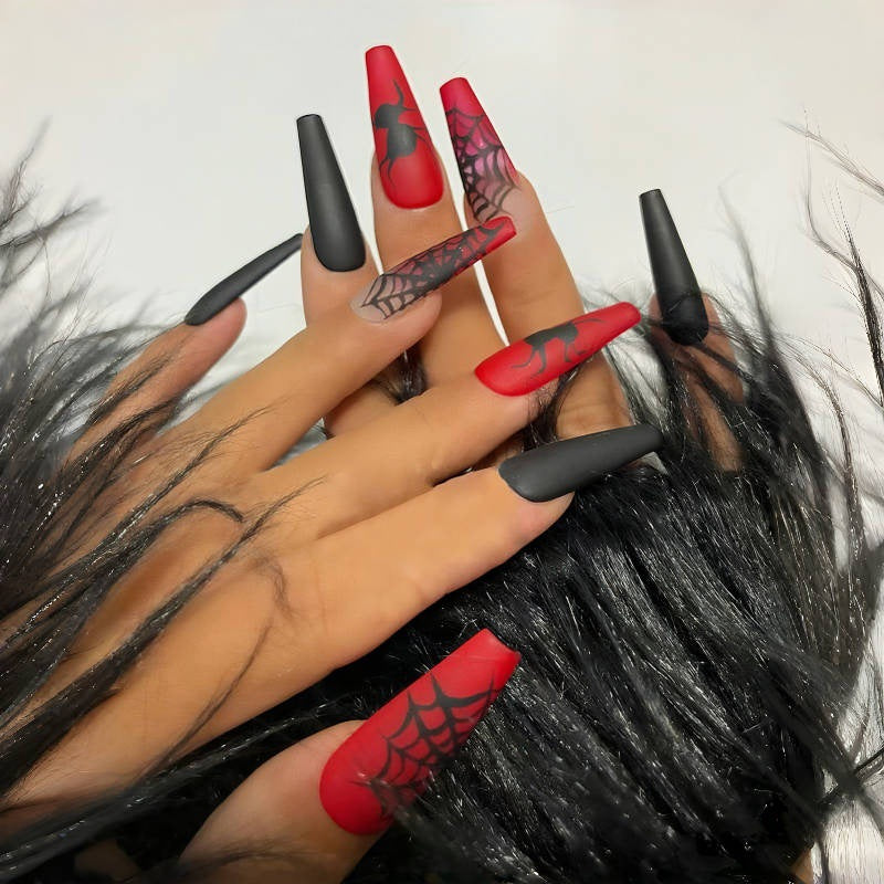 Halloween-Themed Press-On Nail Art Bowlift